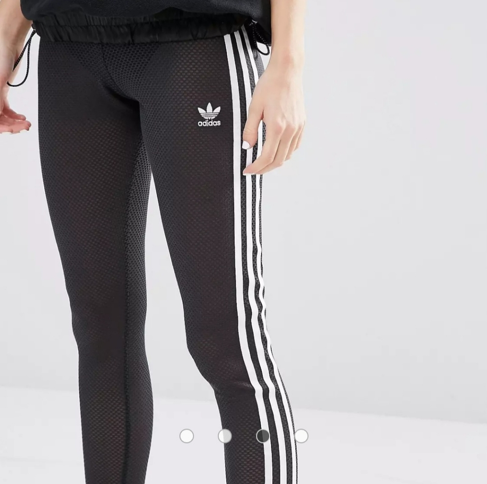 NWT Rare Adidas Originals Sheer Mesh Fishnet leggings Small